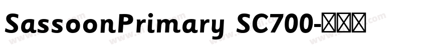 SassoonPrimary SC700字体转换